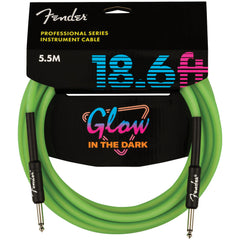 Fender Professional Glow In The Dark Cable, Green, 18.6