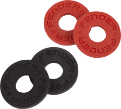 Fender Strap Blocks 4-Pack, Black (2) And Red (2)