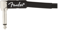 Fender Professional Series Instrument Cables, Straight/Angle, 15', Black
