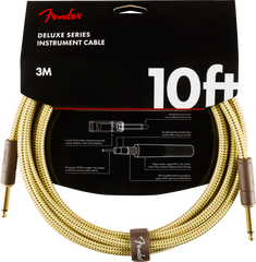 Fender Deluxe Series Instrument Cable, Straight/Straight, 10, Tweed