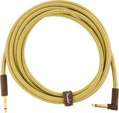 Fender Deluxe Series Instrument Cable, Straight/Angle, 10, Tweed