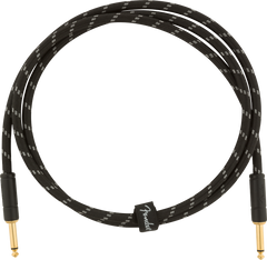 Fender Deluxe Series Instruments Cable, Straight/Straight, 5, Black Tweed