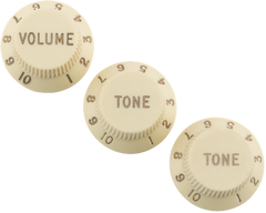 Fender Road Worn Strat Knobs Aged White