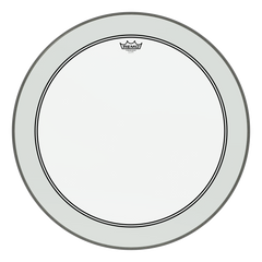 Remo Bass, Powerstroke 3, Clear, 26" Diameter, 2-1/2" Impact Patch