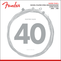 7250 Bass Strings, Nickel Plated Steel, Long Scale, 7250L .040-.100 Gauges, (4)