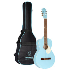 Ortega Rga-Sky Klassisk Gitarr Parlor Body, Gaucho, Sky Blue