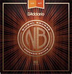 Daddario Nb1047 String Set Western Nickel Bronze 010-047