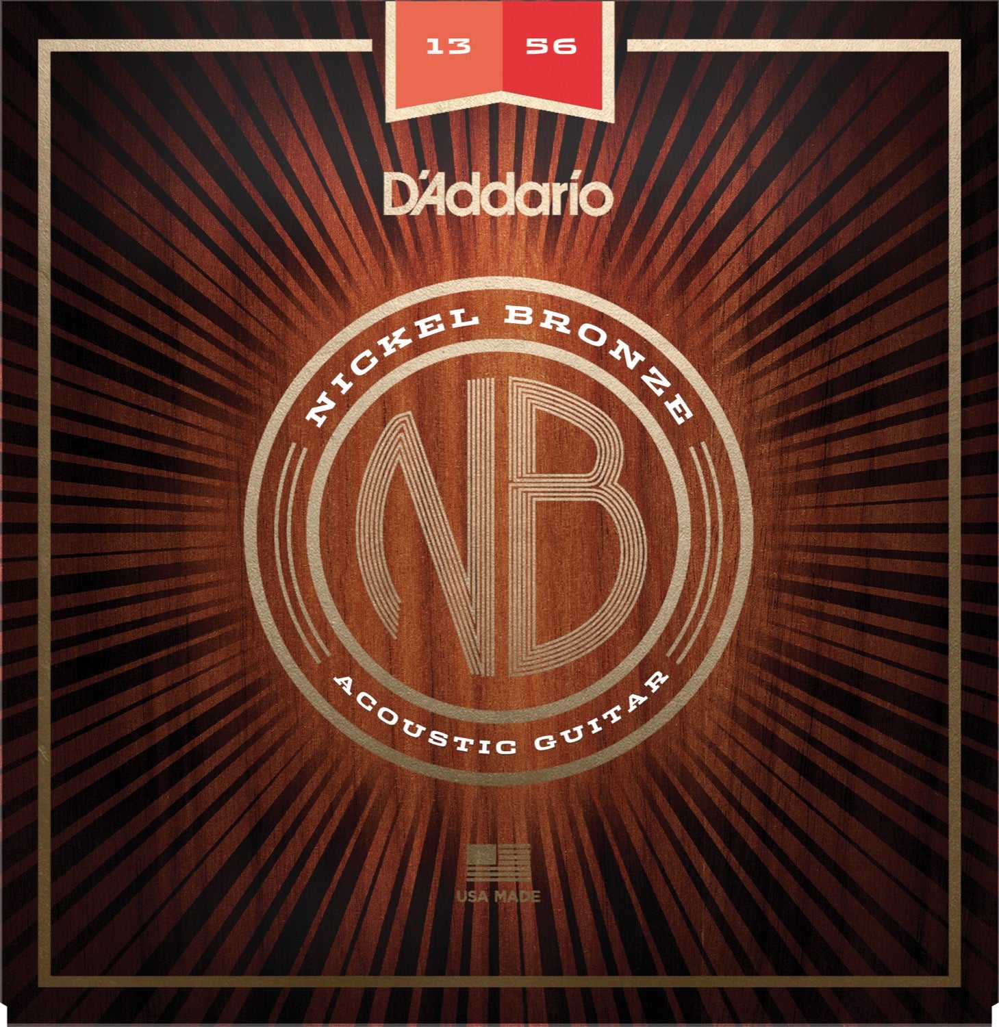DADDARIO FRETTED NB1356 Strängset Western Nickel Bronze 013-056