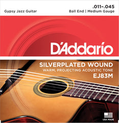 Daddario Ej83M Strängset Gypzy Ball End 011-045 Medium