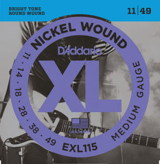 Daddario Exl115 Strängset Elgitarr Nickel Wound 011-049