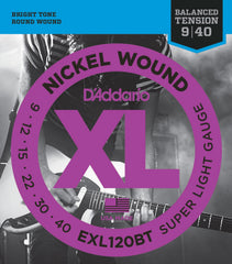 Daddario Exl120Bt Electric Guitar String Set Nickel Wound 009-040 (Balanced Tension)