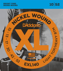 Daddario Exl140 Electric Guitar String Set Nickel Wound 010-052