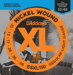 Daddario Esxl110 Electric Guitar String Set Double Ball/Steinberger 010-046