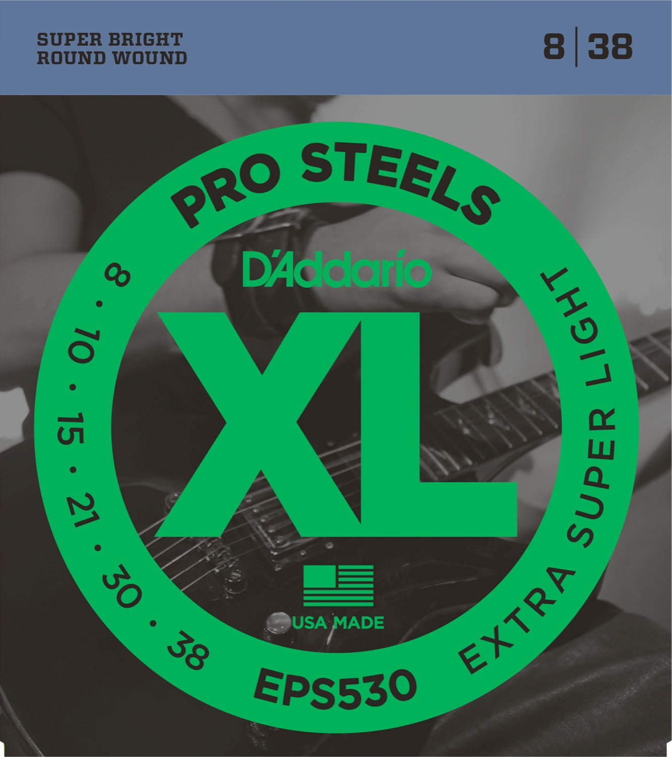 DADDARIO FRETTED EPS530 Strängset Elgitarr ProSteels 008-038