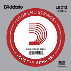 Daddario Le013 Banjo/Mandolin Loop End Plain Steel 013