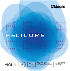 Daddario H310 3/4M Helicore Violin Set 3/4 /Medium Tension
