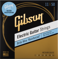 Gibson Brite Wire Reinforced Electric Guitar Strings Medium