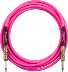 Fender Joe Strummer 13' Instrument Cable, Pink Leopard