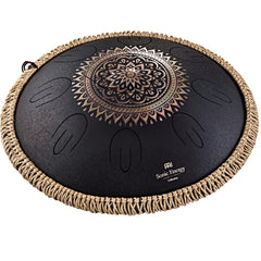 Meinl Sonic Energy Ostd1Bke Octave Steel Tongue Drum, D Kurd, Engraved Floral