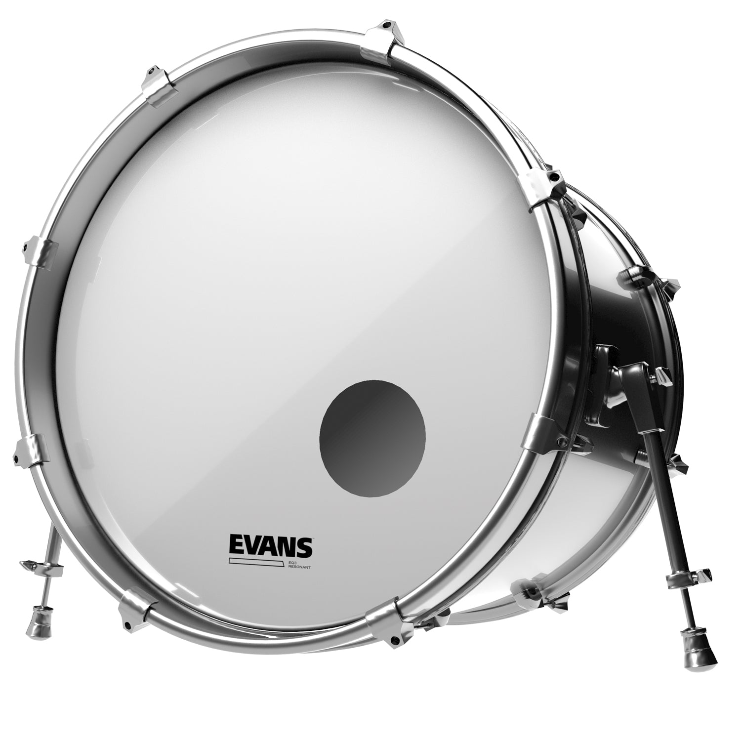 EVANS BD24RSW 24'' Bastrumskinn EQ3 Reson. Sm.White