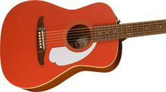 Fender Malibu Player, Walnut Fingerboard, White Pickguard, Fiesta Red