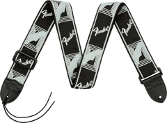 Fender 2 Monogrammed Strap, Black/Light Grey/Dark Grey