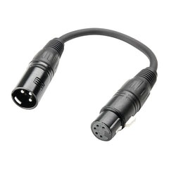 Adam Hall 3 Star Dhm 0020-Dmx Adapter Xlr Female 5-Pin To Xlr Male 3-Pin 0.2 M