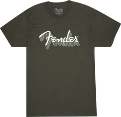 Fender Fender Reflective Ink T-Shirt, Charcoal, M