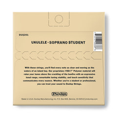 Dunlop Ukulele Duq201 Soprano Student 4 String Set