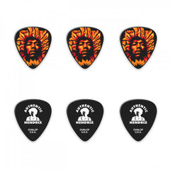 Dunlop Plectrum. Jh-Pt14H Hendrix Voodoo Fire Pick Tin