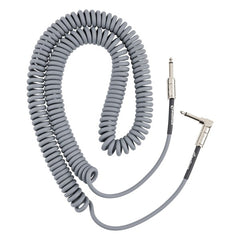 Fender Contour 30' Coiled Cable, Inca Silver
