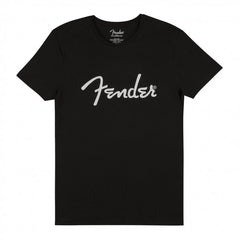 Fender Spaghetti Logo Mens Tee, Black, Large